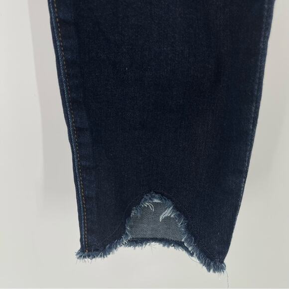 Kut From The Kloth Connie Ankle Skinny Jeans Raw Hem Size 4 Preppy Casual Boho - Picture 6 of 16